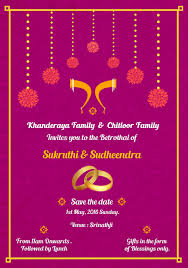 The south indian wedding cards developed by our professionally sound. Indian Wedding Card Template Best Of Simple South Indian Ring Ceremon Cartoon Wedding Invitations Engagement Invitation Cards Engagement Invitation Card Design