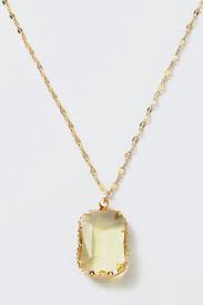 Luna Pale Yellow Necklace Rainbow Collection In 2021 Crystal Necklace Pendant Pretty Necklaces Yellow Necklace