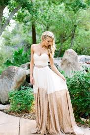 Rustic Glam Arizona Wedding Dipped Wedding Dress Glam Wedding Dress Wedding Dresses Unique