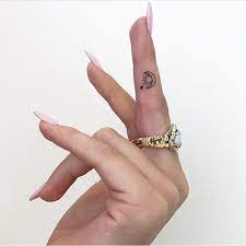 Sun Moon And Star Small Finger Tattoos Tiny Tattoos For Girls Hand Tattoos