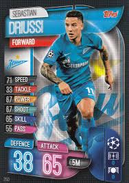 All popular tracks tracks albums playlists reposts follow share. 250 Sebastian Driussi Fc Zenit Saint Petersburg Match Attax Champions League 2019 20 Footballcardsworld Com