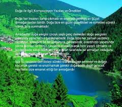 Doga Ile Ilgili Kisa Kompozisyon Ornekleri En Guzel Sozler Ve Mesajlar