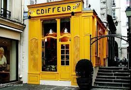 Salon De Coiffure Shop Facade Art Deco Font Paris