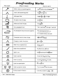 62 Exact Grammar Correction Symbols Chart