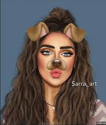 Snapchat Drawings Fiilter Google Search Snapchat Drawing Sarra Art Cute Girl Drawing
