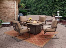Sonoma 5 Piece Fire Table Set Outdoor Rugs Patio Outdoor Furniture Fire Pit Sets