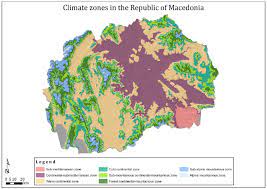Climate Vegetation Map Of The Republic Of Macedonia Download Scientific Diagram