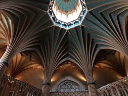 Magnificent windsor castle in berkshire is the oldest and largest occupied castle in the world. Rebuilt After A Catastrophic Fire In 1992 Ceiling Of The Lantern Lobby At Windsor Castle England The Arches Are Oak Architecturalrevival