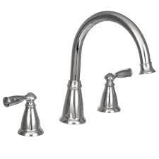 Check spelling or type a new query. Moen Banbury 2 Handle Deck Mount High Arc Roman Tub Faucet In Chrome Valve Included 86924 The Home Depot