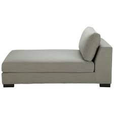 Monet Linen Chaise Longue In Light Grey Maisons Du Monde Chaise Longue Stylish Sofa Maisons Du Monde