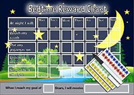 Happy Learners Limited Bedtime Night Time Reward Chart Kids Childrens Sticker Star Sleep In Own Bed