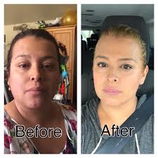 My before, just one year ago and after. A 25 pound difference.