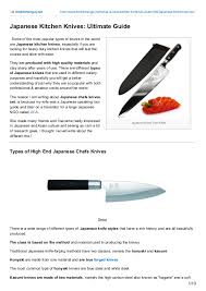japanese kitchen knives: ultimate guide