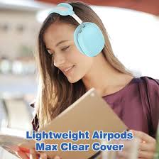 for AirPods Max Case Cover Headphones Clear Soft TPU Silicone Ear Cups  Cover Ear Pad Case Headband Cover for AirPods Max Accessories Anti-Scratch  ...