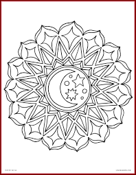Here are some easy mandala coloring pages for kids, or even for adults who would like to begin to color this simple designs before working on more difficult. Lotus Flower Easy Mandala Coloring Pages Novocom Top