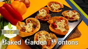 Baked Garden Wonton No Fry Healthy Recipe Kids Recipe Party Food Appitizers Starters Healthy Snacks For Kids Healthy Meals For Kids Healthy Starters