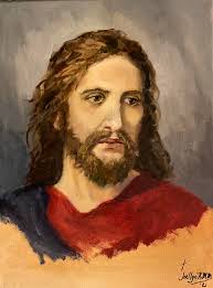 I painted Jesus for my Grandson❤️