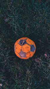 See more ideas about football wallpaper, football, football images. Hd Wallpaper Orange And Gray Soccer Ball Football Old Grass Hoarfrost Wallpaper Flare