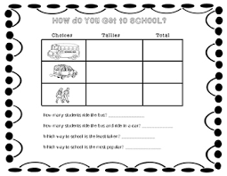 Tally Chart Frequency Table And Line Plots