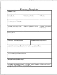 Ela Common Core Checklist And Planning Template 3rd Pdf Elementary Lesson Plan Template School Lesson Plans Elementary Lesson