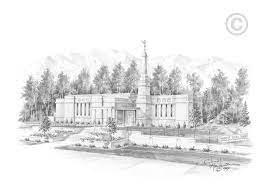 Kidzsearch free online games for kids. Anchorage Alaska Temple Sketch In Lds Temple Prints On Ldsbookstore Com
