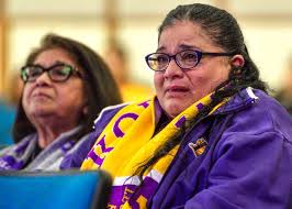 Kobe Bryant fans gather to watch memorial at Santa Ana City Hall