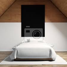 Werben ferner mark traumjob in bamberg ein. Foto Von Moder Schlafzimmer Im Chale Haus Leere Schwarze Leinwand Fototapete Fototapeten Innenraume Verspotten Ausstellung Myloview De
