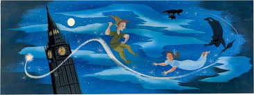Mary Blair Peter Pan Big Ben Concept Color Key Painting Walt Lot 98437 Heritage Auctions Peter Pan Painting Peter Pan Art Mary Blair Art