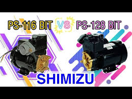9 meter (max) daya dorong : Persamaan Perbedaan Shimizu Non Otomatis Ps 128 Bit Vs Ps 116 Bit Pompa Air Listrik Youtube
