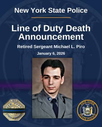 State Police announce the line of duty death of Sergeant Michael L. Piro |  New York State Police