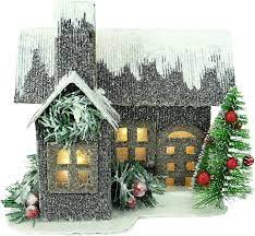Maybe you would like to learn more about one of these? Christmas Concepts 19cm 7 Led Light Up Corrugated Cardboard House Christmas Decorations Traditional Christmas Ornaments Amazon Co Uk Home Kitchen