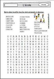 Mots Meles Sur L Ecole Mots Meles Mots Meles A Imprimer Mots Meles Enfants
