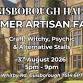 Summer artisan fayre event in Guisborough