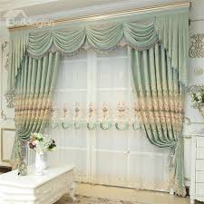 Whether you want inspiration for planning european style furniture or are building designer european style furniture from scratch, houzz has 98 pictures from the best designers, decorators, and architects in the country, including volcano builders and accent window fashions llc. Noble And Elegant European Style Light Green 2 Panels Decorative Living Room Sheer Curtain Curtain Decor Diy Bay Window Curtains Painted Curtains