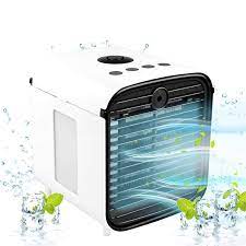 Portable air conditioner cool fan 3 types of btu. Amazon Com Air Cooler 5 In 1 Portable Air Conditioner With Led Light And Purifier Mini Personal Evaporative Cooler For Home Office Desk Outdoors Travel