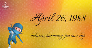 19 Fun Birthday Facts About April 26 1988 You Must Know Birthday Horoscope Its My Birthday Free Birthday Stuff