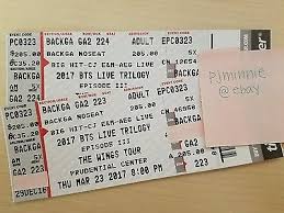 Tickets Bts Wings Tour Tickets P2 Backga Newark Prudential