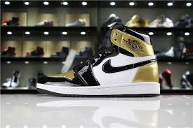 Men S Air Jordan 1 Retro High Og Nrg Gold Toe Black White Metallic Gold Air Jordans Air Jordan Shoes Jordan Shoes For Men