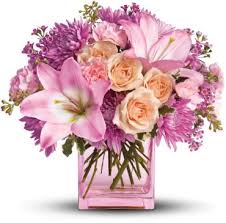 Hand delivered by a local floral delivery driver. Possibly Pink Arranged By A Florist In Midlothian Va Designs By Janice Florist