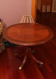 Item 6 Duncan Phyfe Style Arnold Furniture Manufacturers Inc Round Top Table Having Brass Covered F Duncan Phyfe Table Furniture Manufacturers Furniture