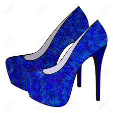 Legs in red high heel shoes with a round frame #1314528 by lal perera. Blue Bright Modern High Heels Pump Woman Shoes Illustration Royalty Free Cliparts Vectors And Stock Illustration Image 50965794