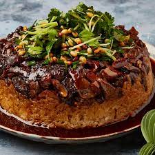 These mushroom and chestnut pies are the perfect autumn main course combining savoury mushrooms and sweet chestnuts wrapped in crisp caramelized walnut and chestnut cake with coffee liqueur — salvia+limone. Yotam Ottolenghi S Vegan Recipe For Celebration Sticky Rice Cake Food The Guardian