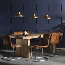 Kitchen & dining room furniture. Buy Rustic Chunky Plank Recycled Wood Dining Set Industrial Furniture