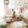 Decorate your entry console table with a dough bowl filled with fresh flowers. 3