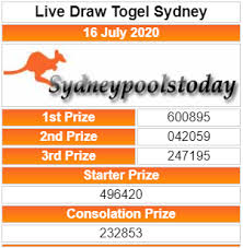 Keluaran Togel Sydney Sdy Hari Ini 16 Juli 2020 27 Agustus Sydney 26 Agustus