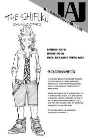 See full list on characterprofile.fandom.com Boku No Hero Academia Kirishima Eijirou S Past And Other Bits Of