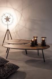 Windward coffee table caravel color: Bizzotto 0732809 Tribeca Coffee Table L 120 X 67 With Metal Frame And Wooden Top Vieffetrade