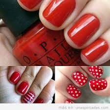 💅 uñas cortas decoradas 2020. Unas Pintadas De Rojo 30 Modelos De Unas Que Te Seduciran Unas Pintadas