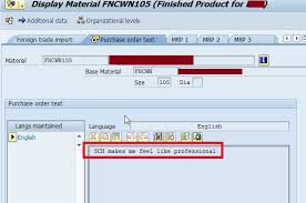 Report Of Master Data S Texts And Purchasing Document S Text For Header And Item Level Sap Blogs