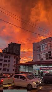 Panorama Indah awan di Kota Kinabalu